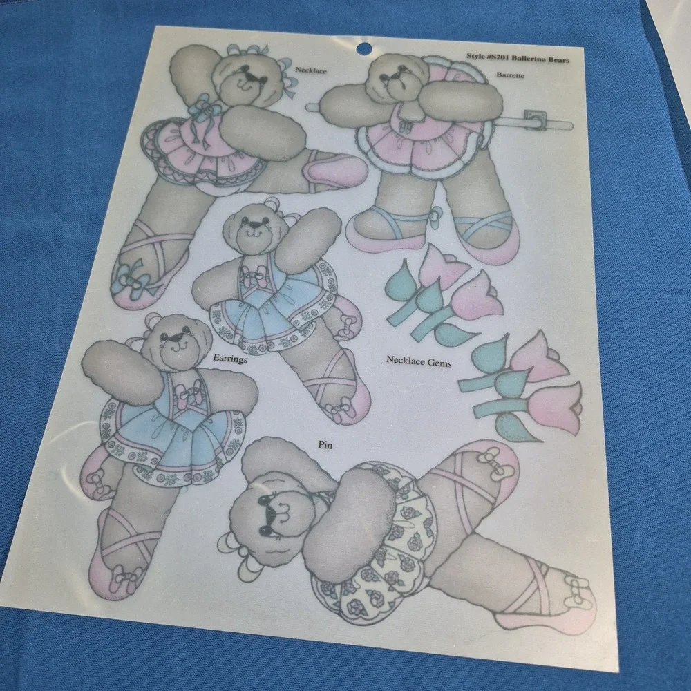 Lot 7 Sheets Daisy Kingdom Shrink Designs Cats Bears Bunnies Halloween Christmas